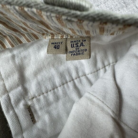 Vintage Bills Khakis Chino Pant Men 40x32 Made In USA Classic Fit Twill Flat - Picture 7 of 9